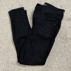 Express black mid rise skinny jeans